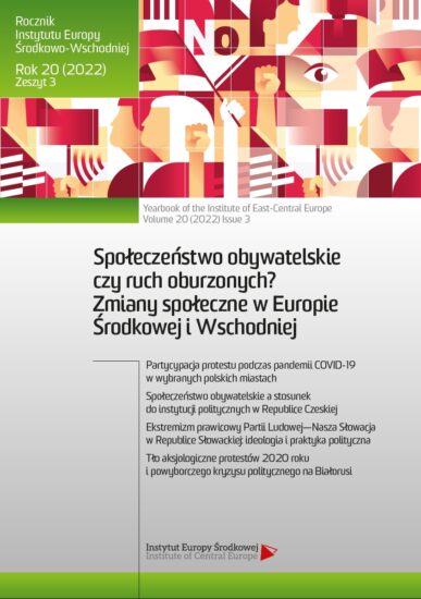 Participation of the protest during the COVID-19 pandemic in selected Polish cities Cover Image