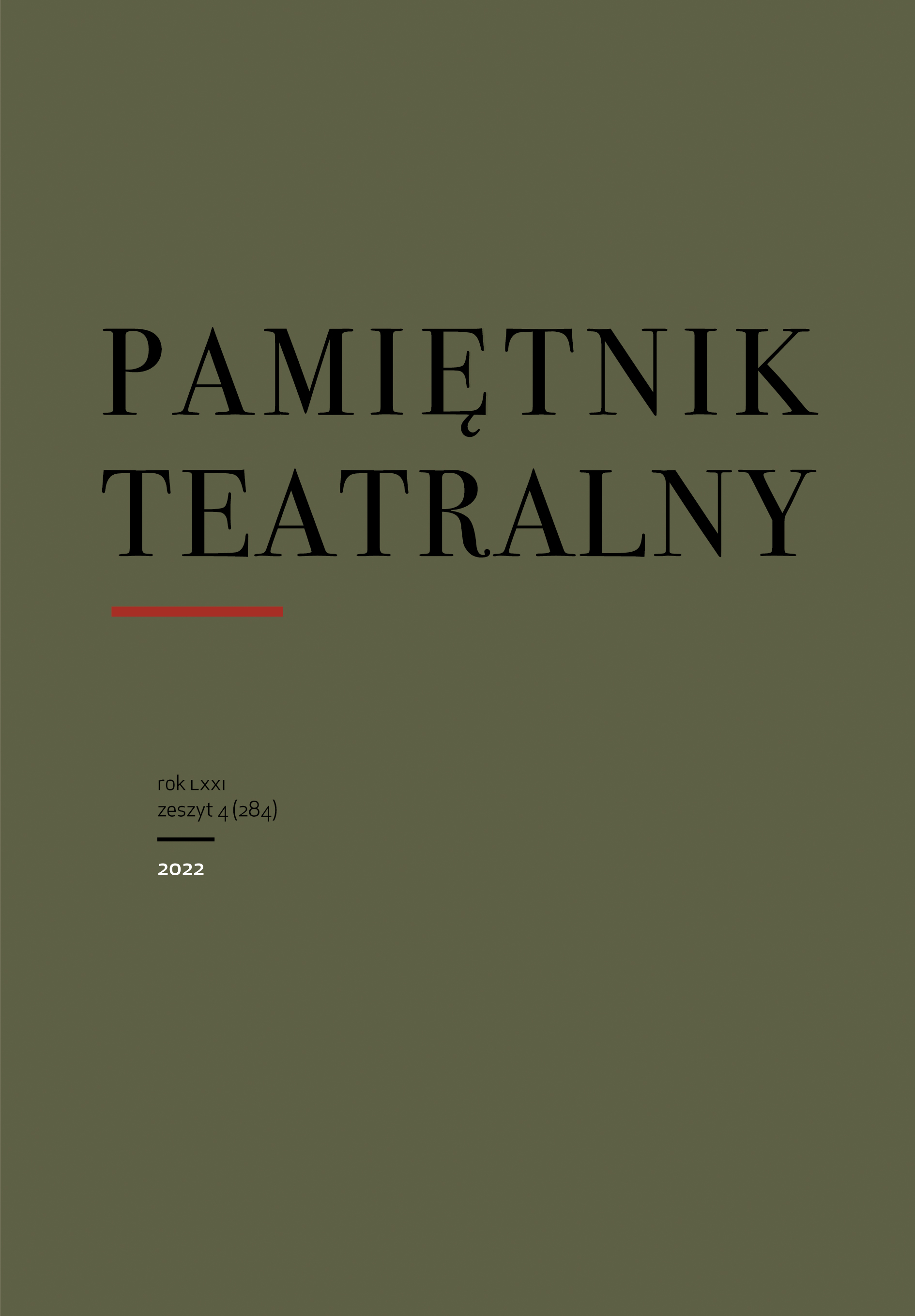 Herman Czerwiński – zapomniany krytyk z getta warszawskiego w świetle publicystyki teatralnej «Gazety Żydowskiej»