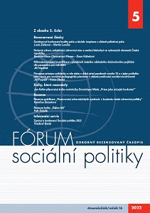 Percepce principu solidarity a role státu v době před pandemií covidu-19 a v jejím průběhu jako výzva pro sociálně-pedagogické působení v oblasti posilování sociální soudržnosti