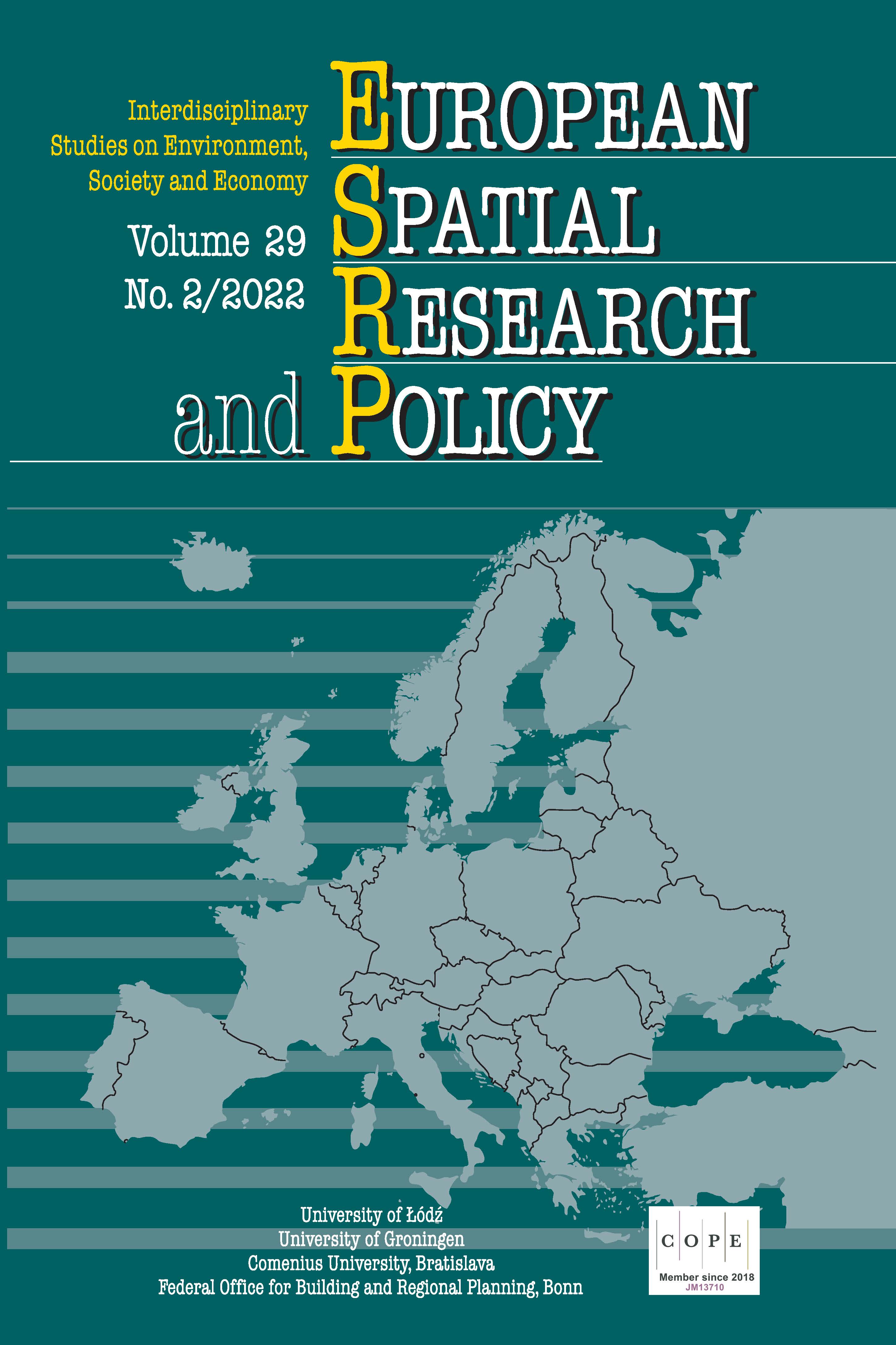 The spatial, temporal and structural approach to interregional tourism inflows’ sustainability – on the example of four Erasmus+ SPOT project case study regions Cover Image