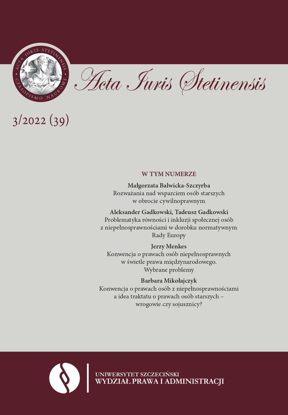 Judgment of the Voivodeship Administrative Court in Szczecin of 26 November 2021 (I SA/Sz 931/21) Cover Image