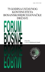 LEGALITY AS A PRESUMPTION OF DEMOCRATIC LEGITIMACY AND CONTINUITY OF THE STATEHOOD OF BOSNIA AND HERZEGOVINA: FIVE KEY PERFIDIES Cover Image