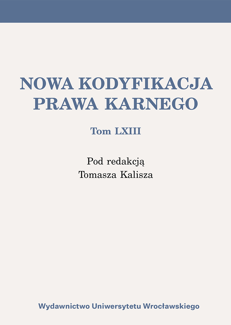 The role and significance of the institution of changing the way of performing the ban on driving a vehicle in the light of art. 182a of the Penal Code Cover Image