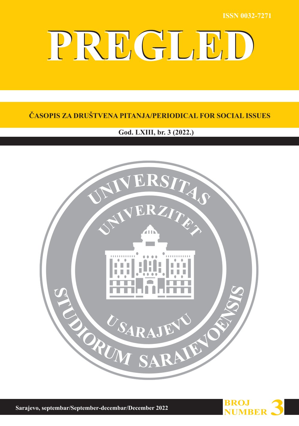 Guardianship Over Persons with Deprived or Restricted Legal Capacity under the Law and Respect for Human Dignity in Bosnia and Herzegovina's Family Legislation Cover Image