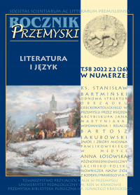 Forms of promoting reading in the context of cultural and social functions Of a library on the example of the Ignacy Krasicki Public Library in Przemyśl Cover Image