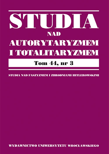 Reflecting on Pipes’s and Brzeziński’s works: Vittorio Strada and the nature of totalitarian dictatorships