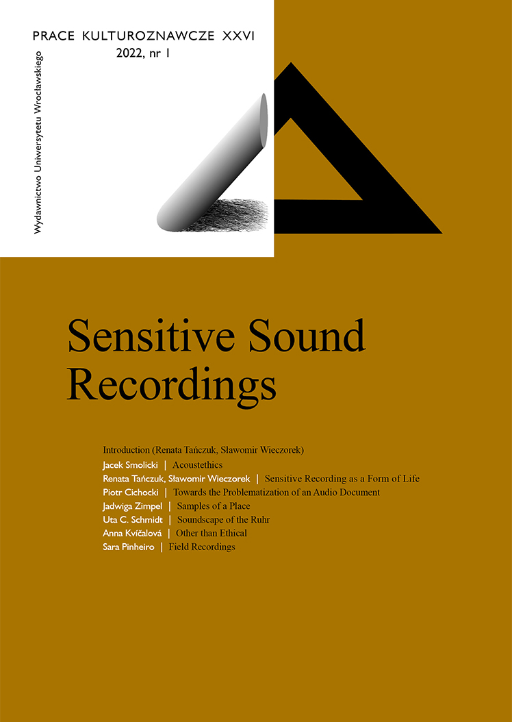 Towards the Problematization of an Audio Document: An Experiment in Cooperative Recordings Cover Image
