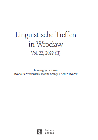 Bericht über den 6. Kongress des Mitteleuropäischen Germanistenverbands (MGV) vom 22. bis 24. September 2022 an der Warmia- und Mazury-Universität in Olsztyn/Allenstein (Polen)