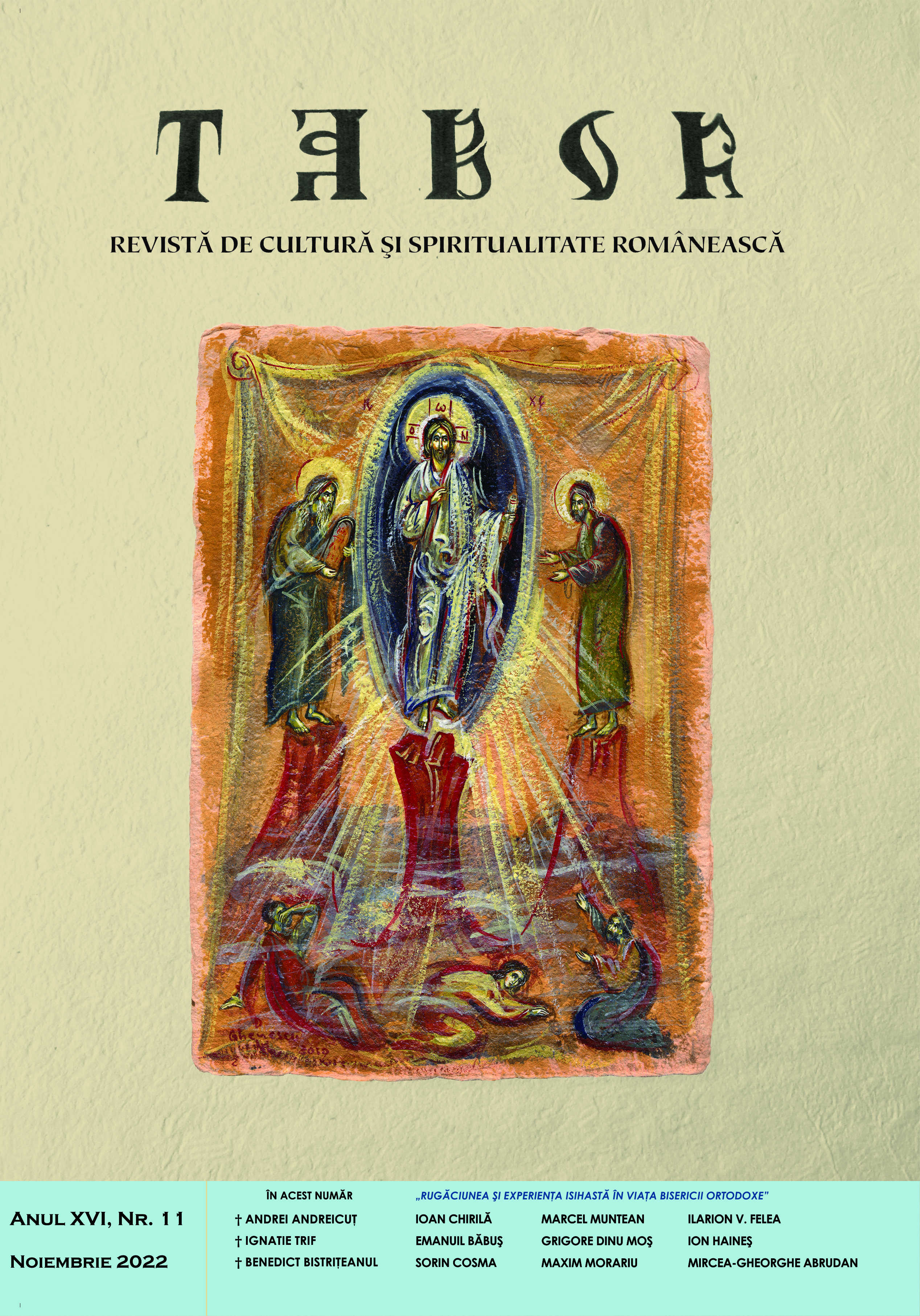Saint Vasile from Poiana Mărului – the animator of hesychasm on Romanian land Cover Image