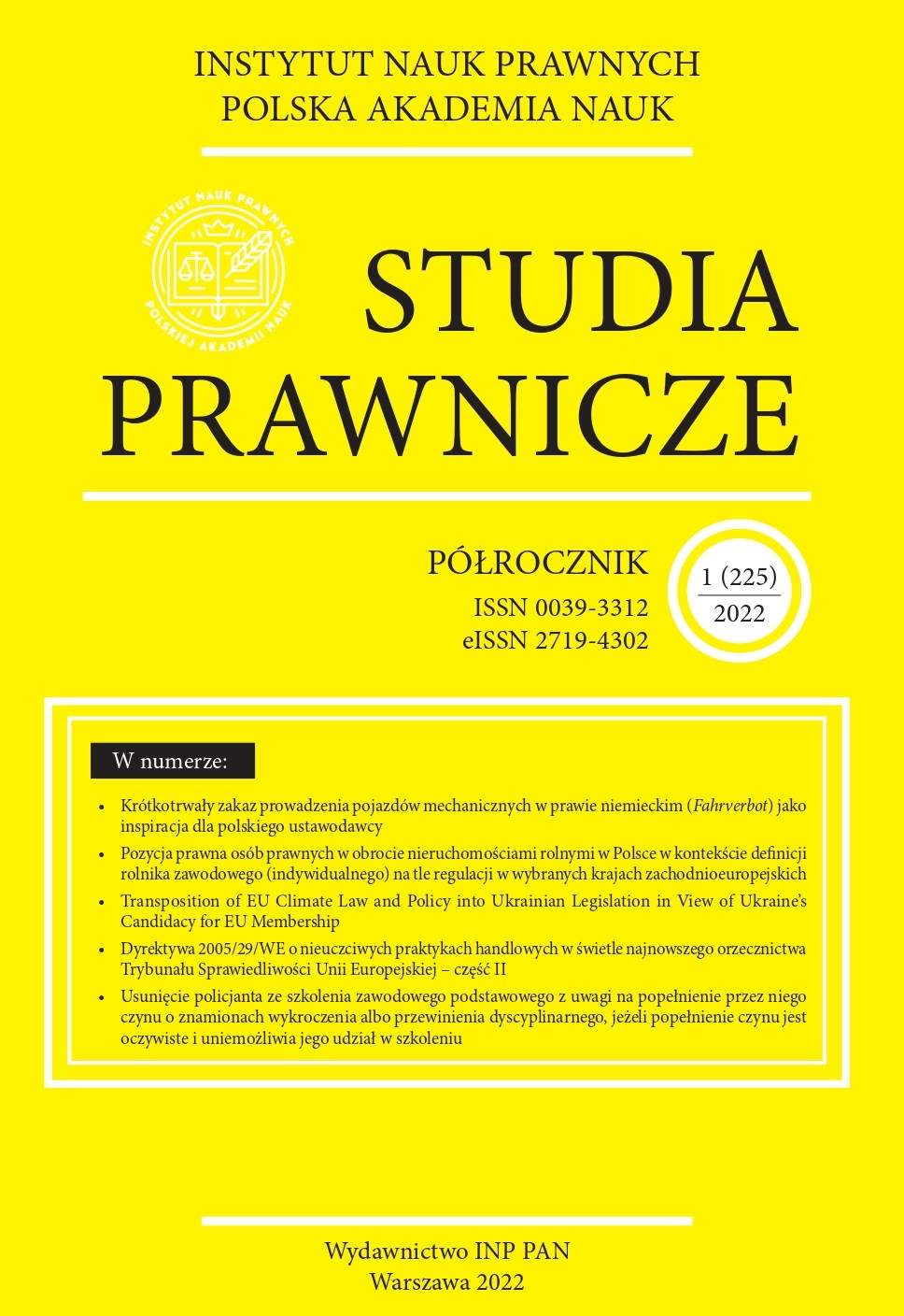 Transposition of EU climate law and policy into Ukrainian legislation in view of Ukraine's candidacy for EU membership Cover Image