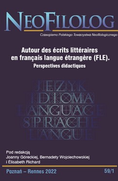 Les récits littéraires d’apprentissage : un corpus pour la didactique du FLE