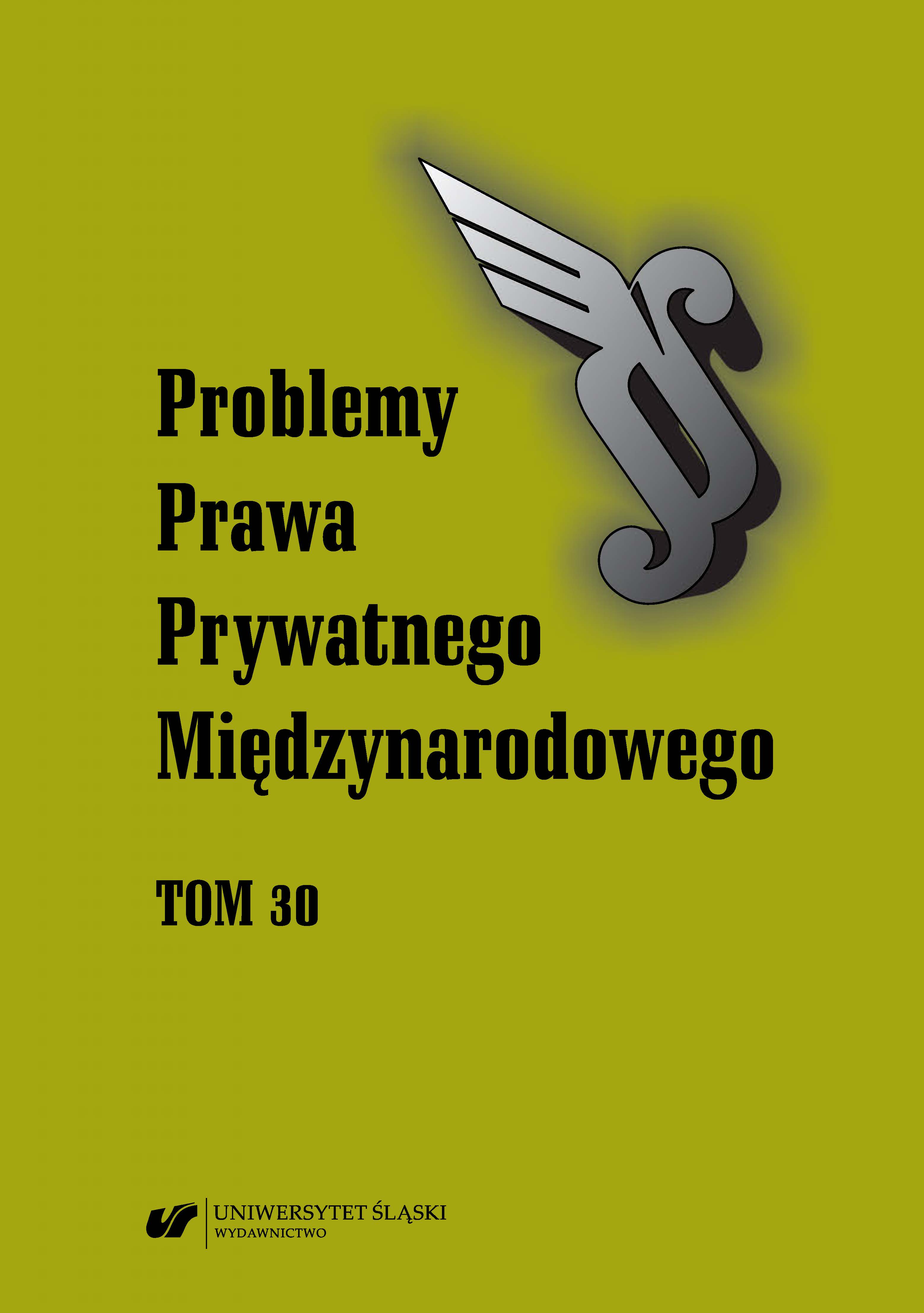 Kolejny przejaw fenomenu kodyfikacji prawa prywatnego międzynarodowego w Ameryce Łacińskiej — urugwajska Ustawa Ogólna o Prawie Prywatnym Międzynarodowym n° 19.920 z 17 listopada 2020 r. Zagadnienia wybrane