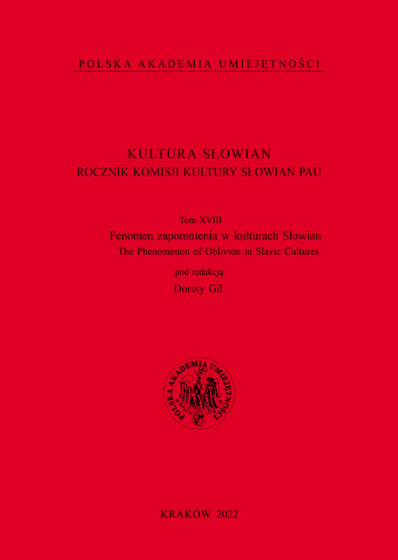 Zapomnienie jako utrata tożsamości we współczesnej prozie czeskiej i chorwackiej (Katerina Tučková „Wypędzenie Gerty Schnirch”, Ivana Šojat-Kuči „Unterstadt”)