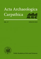 Wheel-made pottery of the Przeworsk culture in the light of digital radiography examinations. Preliminary study of vessels from the microregion to the east of the lower Raba River Cover Image