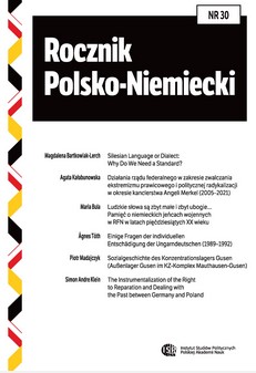 Działania rządu federalnego w zakresie zwalczania ekstremizmu prawicowego i politycznej radykalizacji w okresie kanclerstwa Angeli Merkel (2005–2021)