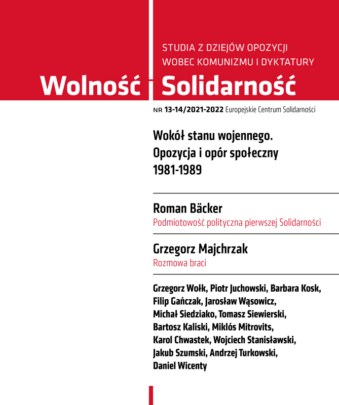 Podmiotowość polityczna pierwszej Solidarności