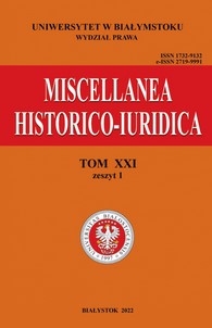 How to Publish Cyrillic Sejmik Records? Analysis of Russian, Ukrainian and Belarusian Modern Publishing Principles and Selected Editorial Practice. Part 1 Cover Image