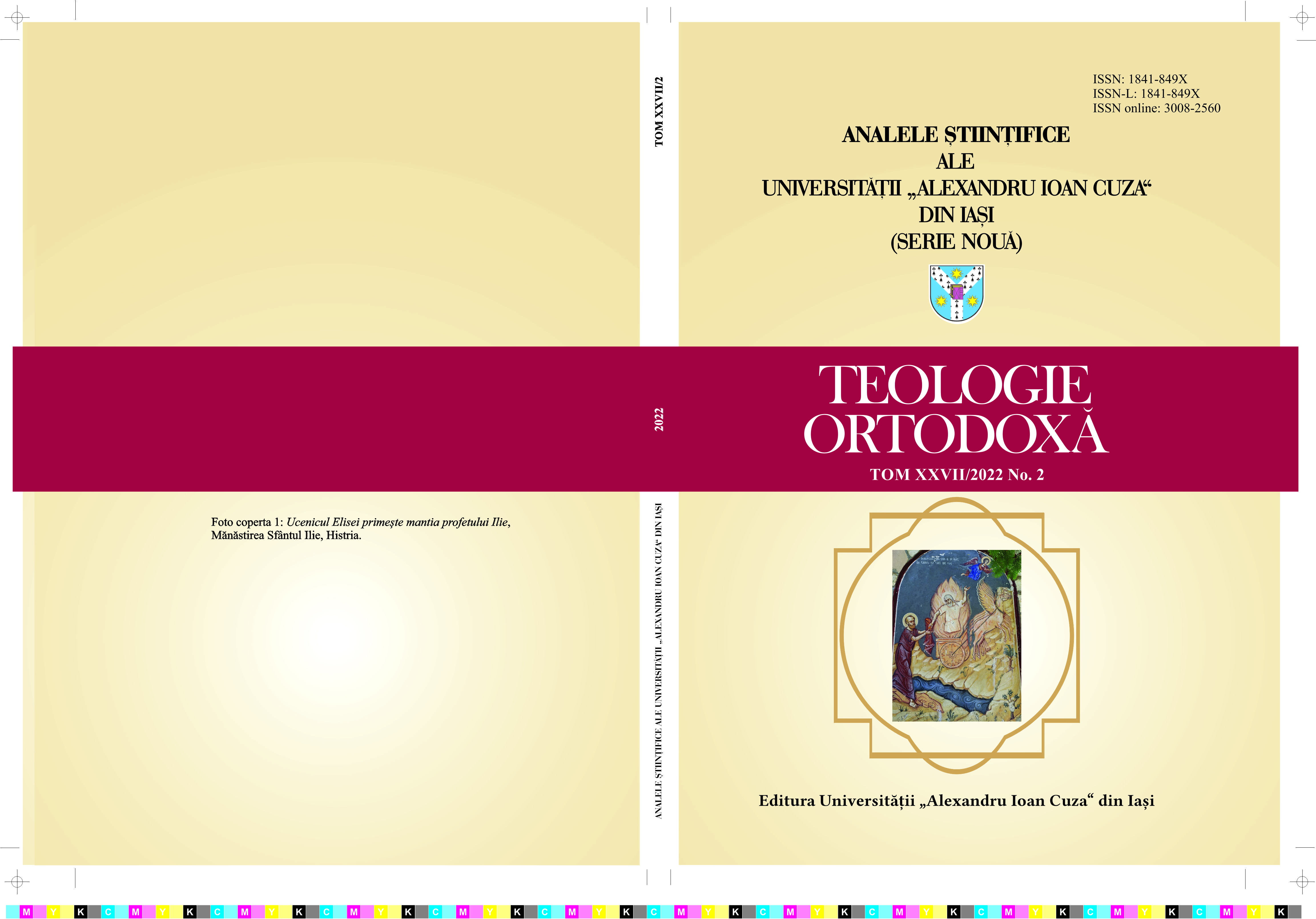 The Person of Jesus Christ in Father Stăniloaeʼs Theology. The Reading of the St Maximusʼ Theological Heritage Today Cover Image