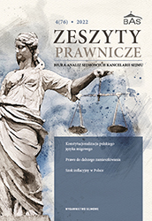 The form of regulation and the need for constitutionalisation of the Polish sign language - prolegomenon Cover Image