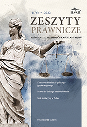 Constitutionality of a criminal law provision concerning liability for entering into an agreement with another person during a public tender in order to obtain a financial benefit Cover Image