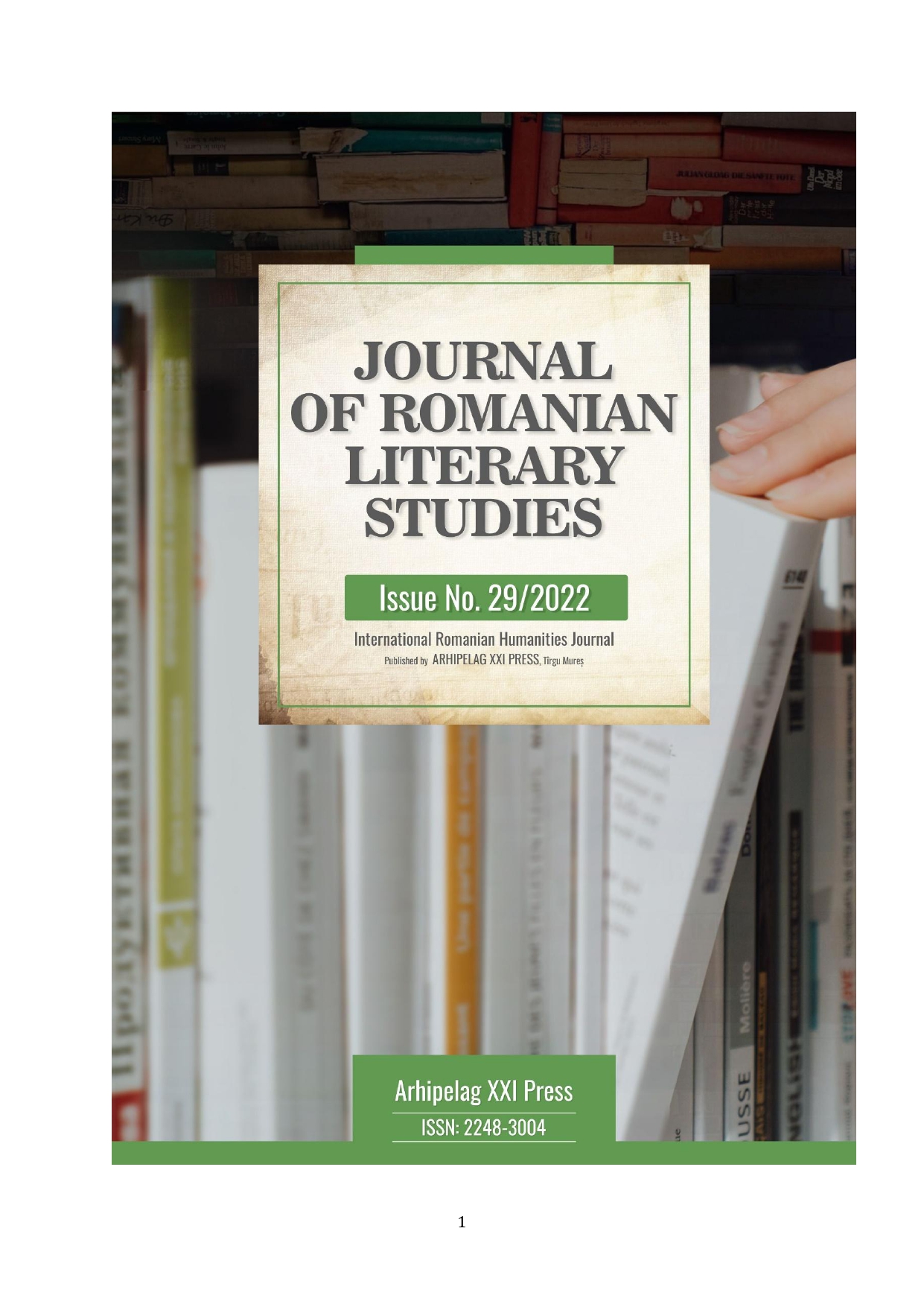 ROMANIAN-RUSSIAN RELATIONS IN THE CONTEXT OF THE CONFRONTATION OF THE INTERESTS OF THE GREAT POWERS IN CENTRAL AND SOUTH-EAST EUROPE (1900-1914)