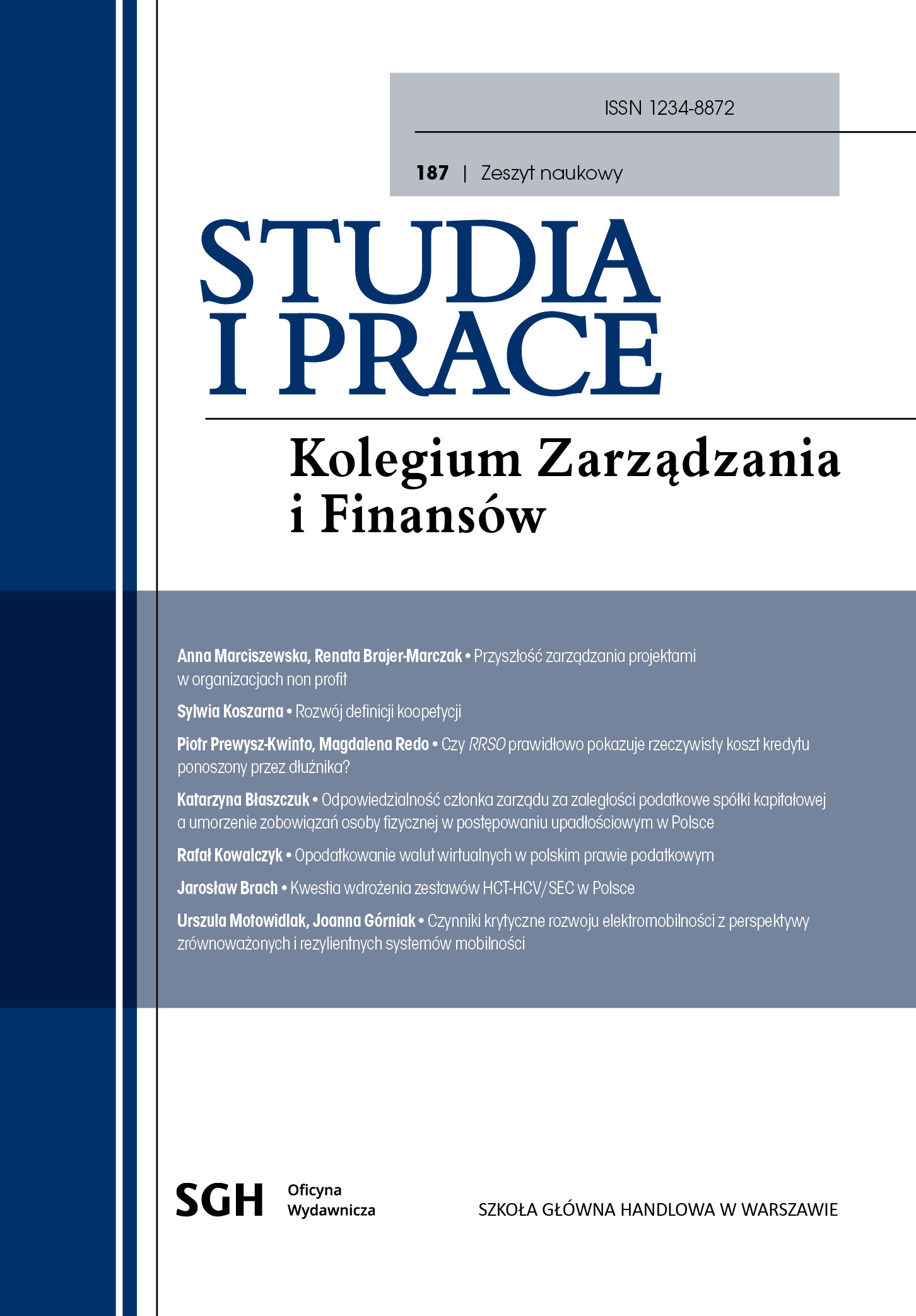 Czynniki krytyczne rozwoju elektromobilności z perspektywy zrównoważonych i rezylientnych systemów mobilności