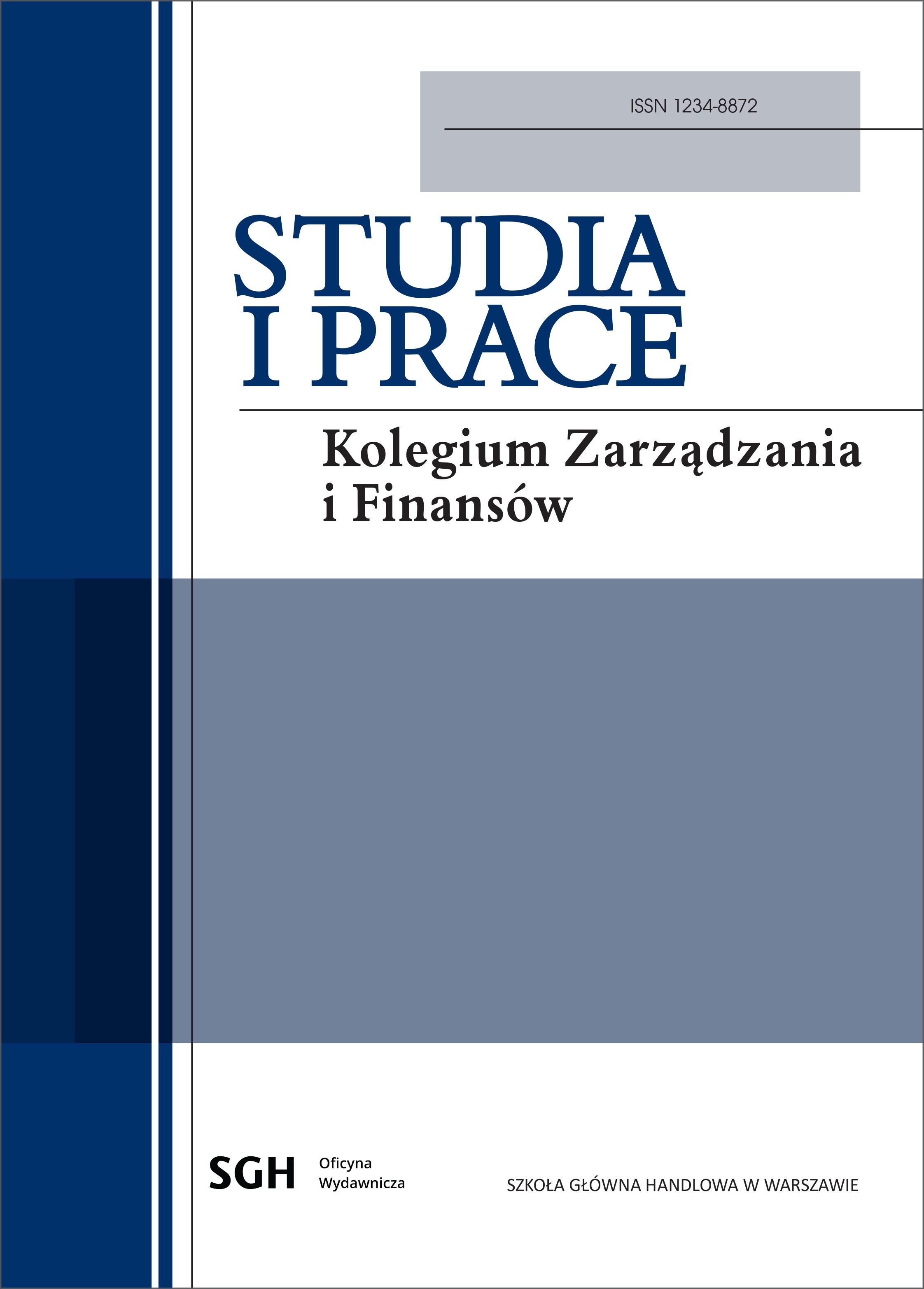 Crisis-Proof Innovation: Organizational Culture, Planning
and Innovation of Polish Companies in the Age of the Pandemic Cover Image