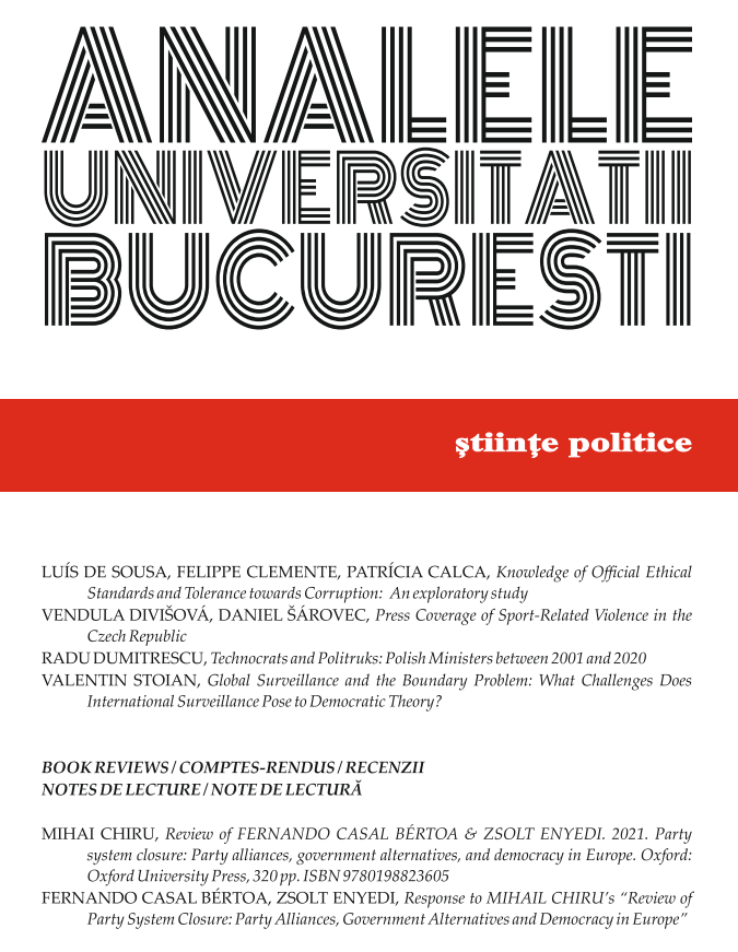 Fernando CASAL BÉRTOA & Zsolt ENYEDI. 2021. Party system closure: Party alliances, government alternatives, and democracy in Europe.