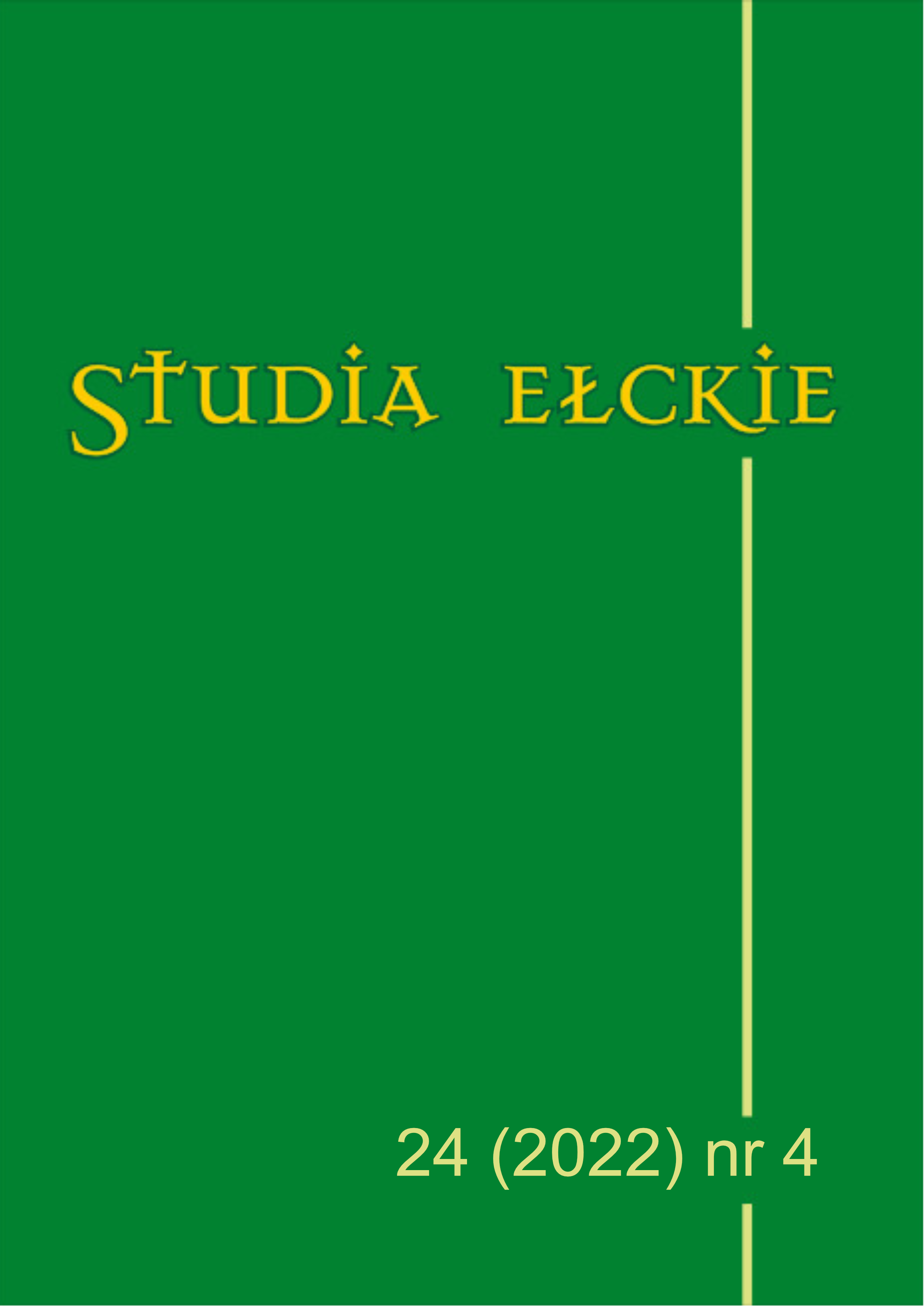 Conflicts over the Language of Additional Services
in the Diocese of Sejny or Augustów in the Second Half
of the Nineteenth and Early Twentieth Centuries Cover Image