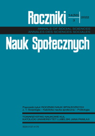 PANDEMIC HOLIDAYS:
A TYPOLOGY OF ATTITUDES TOWARDS CHANGES IN FAMILY PRACTICES DURING CRISIS IN THE LIGHT OF POLISH QUALITATIVE DATA Cover Image