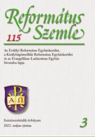 The Work of the Teachers of the Protestant Theological Institute in the Reformed Review (Református Szemle) Journal before and after the Second Vienna Award Cover Image