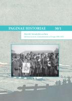 Activities of František Jehlička in 1920 in the context of the Slovak vector of Czechoslovak-hungarian relations Cover Image