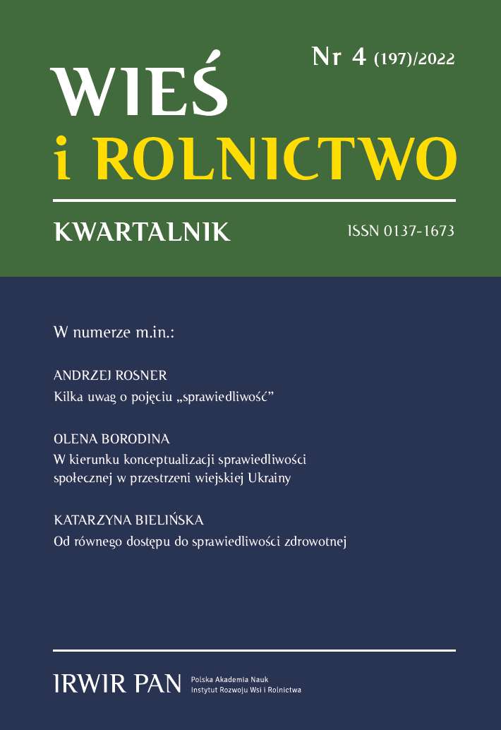 50th Anniversary of the Institute of Rural and Agriculture
Development of the Polish Academy of Sciences Cover Image