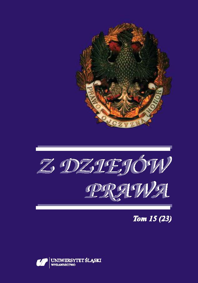 Criminality in Poland in the 20th Century from the Perspective of Historical Criminology The State of Research Cover Image