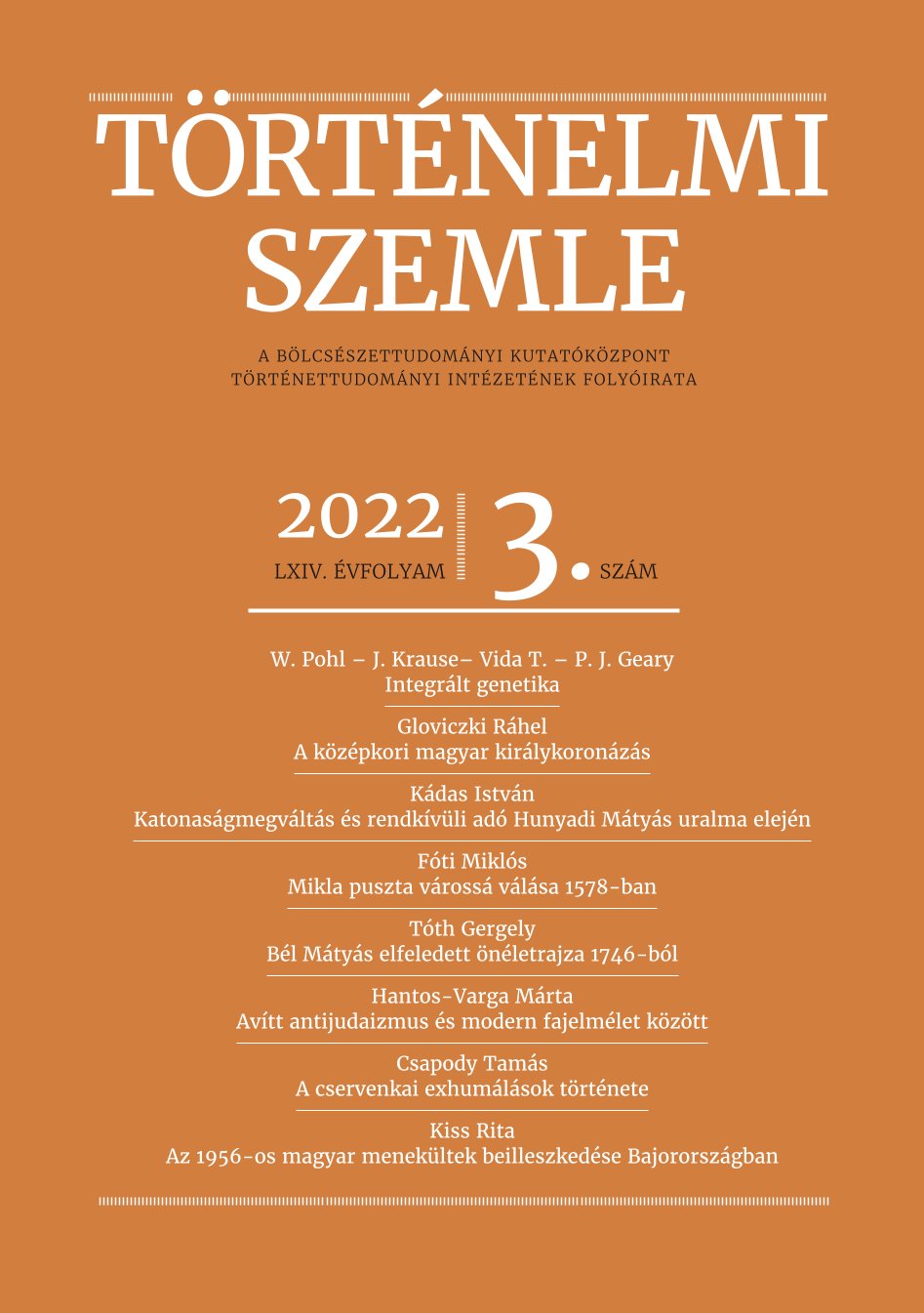 Egy szokatlan demográfiai jelenség és háttere a szegedi szandzsák területéről. Mikla puszta hirtelen várossá válása 1578-ban