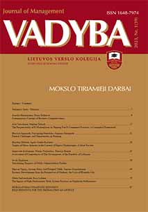 ERASMUS DEVELOPMENT FROM THE PERSPECTIVE OF STUDENTS: THE CASE OF KLAIPĖDA CITY Cover Image