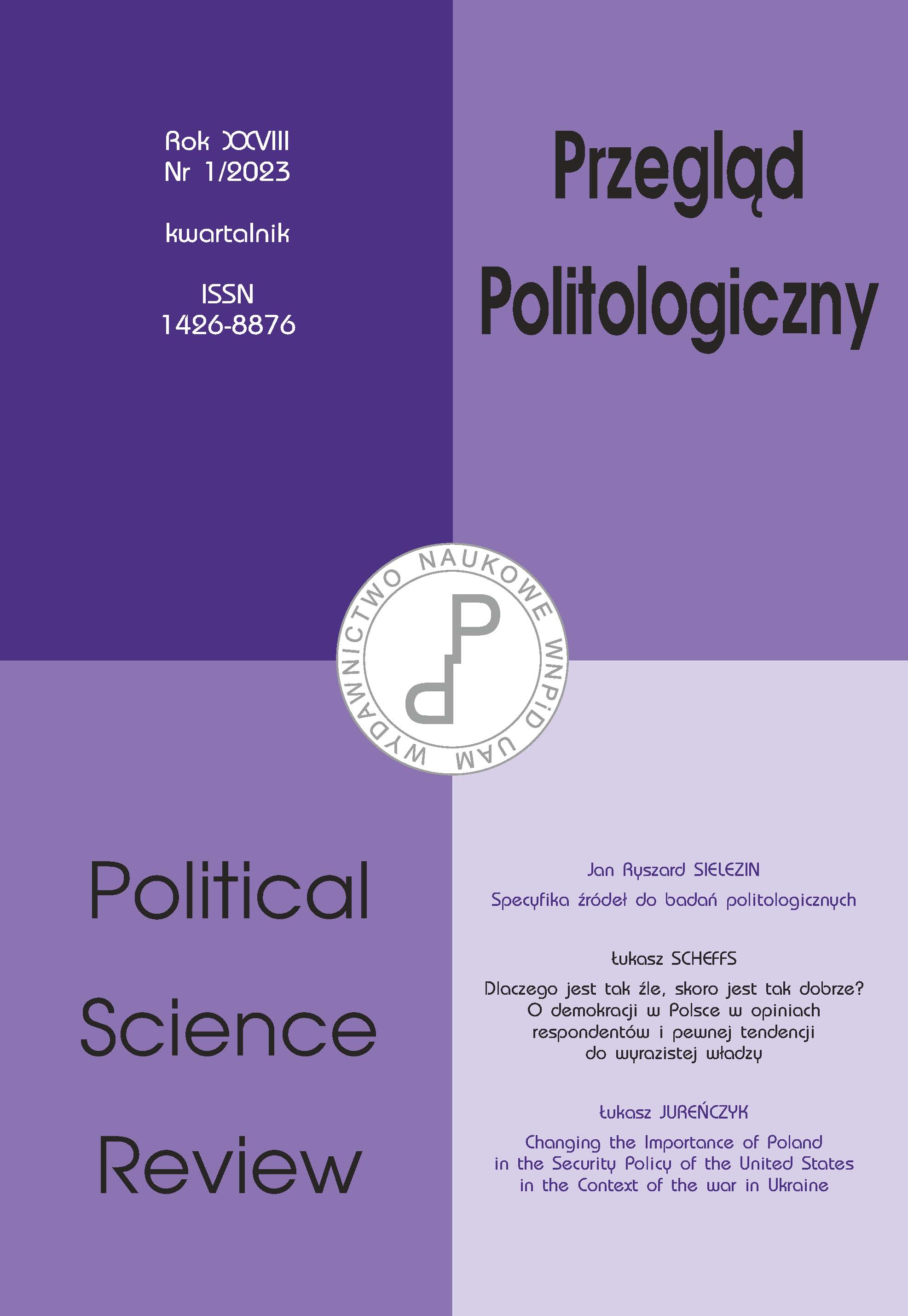 Why is it so bad when it’s so good? About democracy in Poland in the opinions of respondents and a certain tendency towards expressive power Cover Image