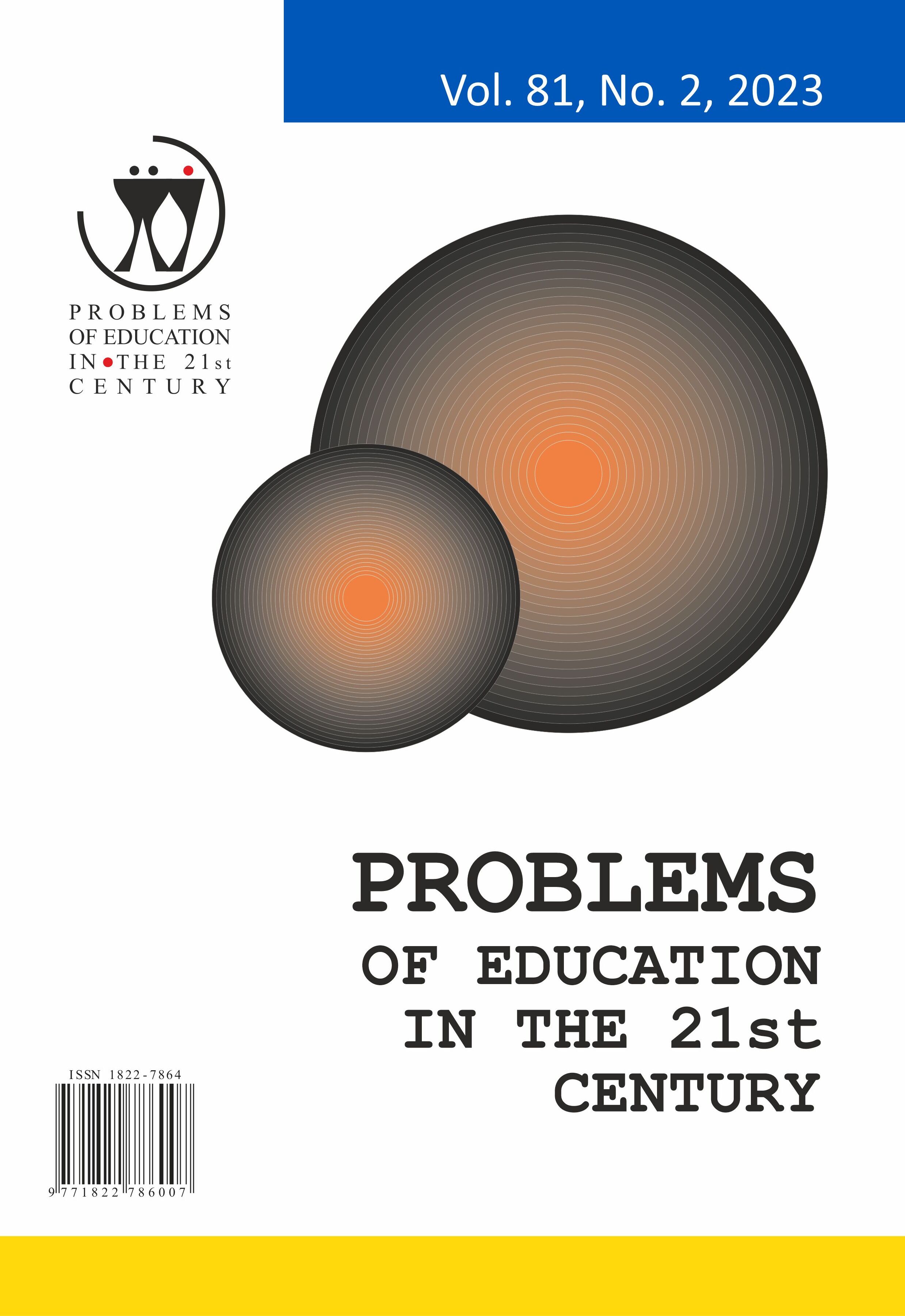EXPLORING CURRENT TRENDS IN EDUCATION: A REVIEW OF RESEARCH TOPICS IN THE PROBLEMS OF EDUCATION IN THE 21ST CENTURY JOURNAL Cover Image
