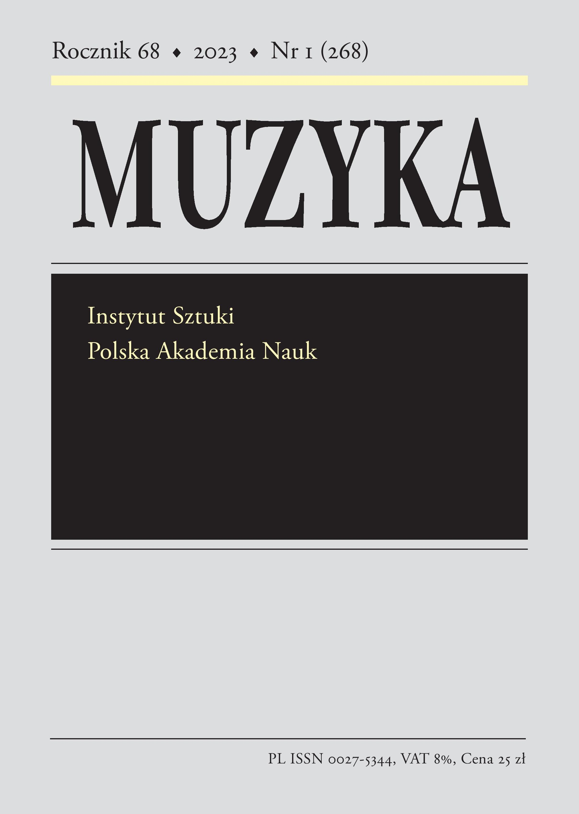 Music and Patronage in Light of letters of Dedication: Wacław of Szamotuły, Valentin Bakfark and King Sigismund II Augustus Cover Image