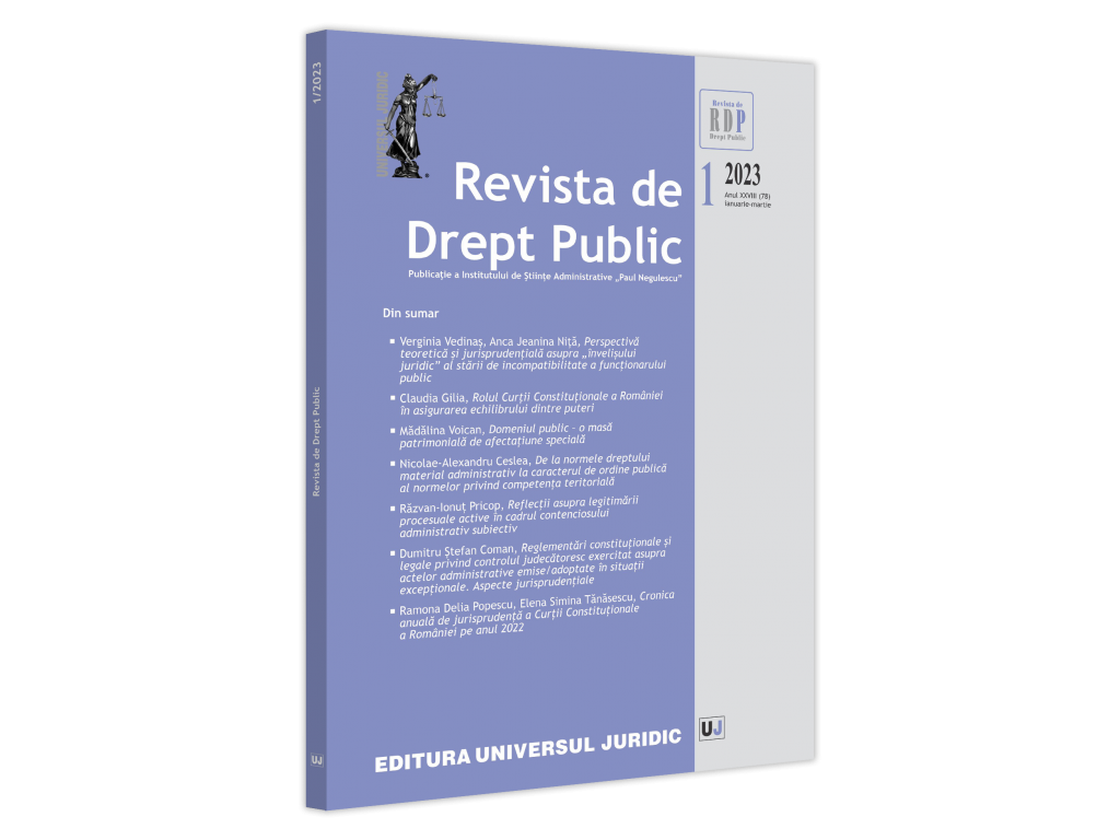 Perspectivă teoretică și jurisprudențială asupra „învelișului juridic” al stării de incompatibilitate a funcționarului public