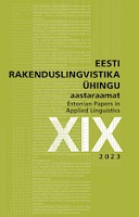 Kuidas uurida rääkimisoskuse õpetamist? Pilootuuring täiskasvanute B1-taseme eesti keele kursuse näitel