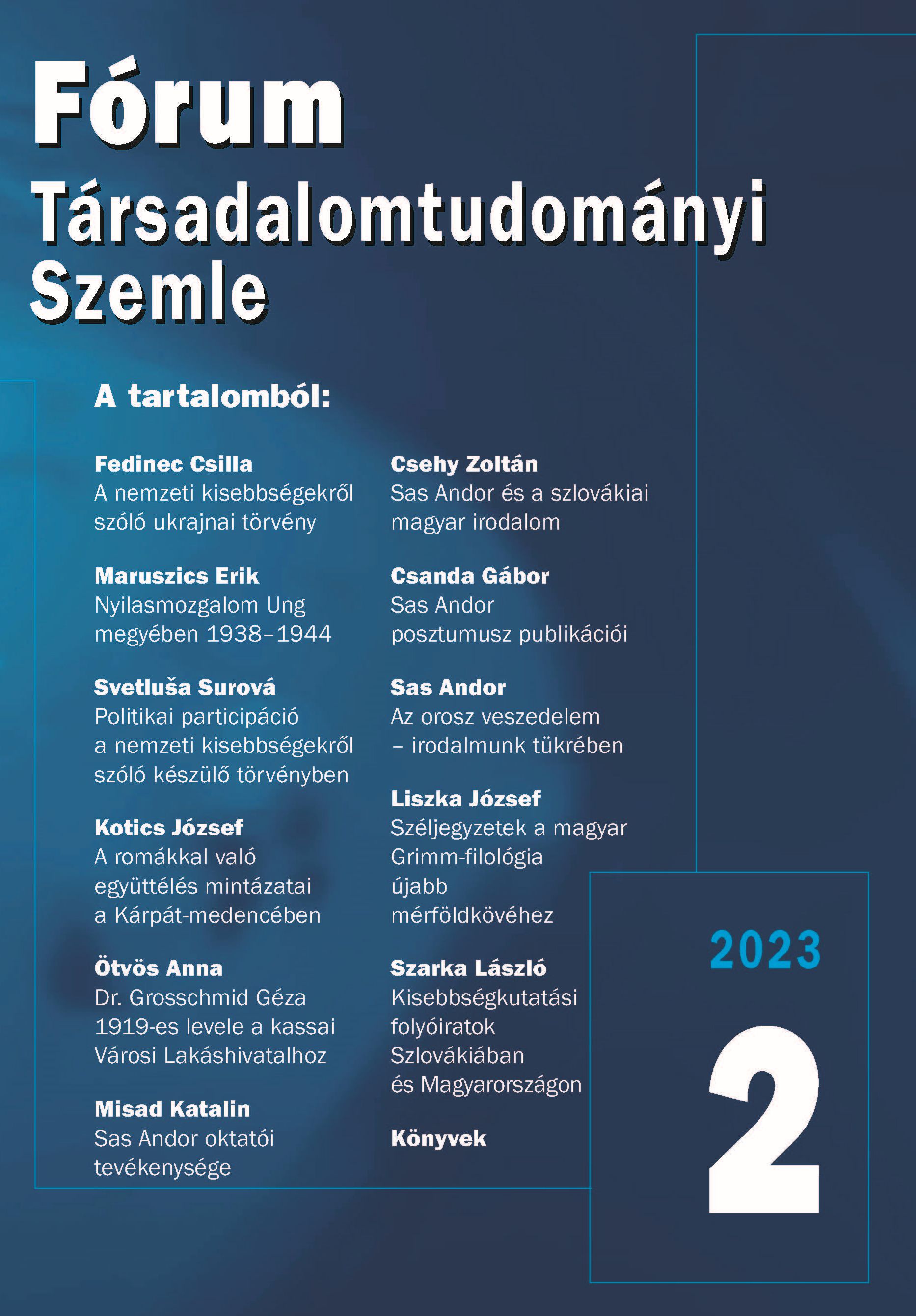 Sas Andor posztumusz publikációi