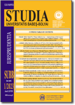 DOES ARTICLE 697, PARAGRAPH (2) OF THE ROMANIAN CIVIL PROCEDURE CODE INSTITUTE A NEW HYPOTHESIS AS TO THE INTERVENTION OF OBSOLESCENCE OF FORCED EXECUTION? Cover Image