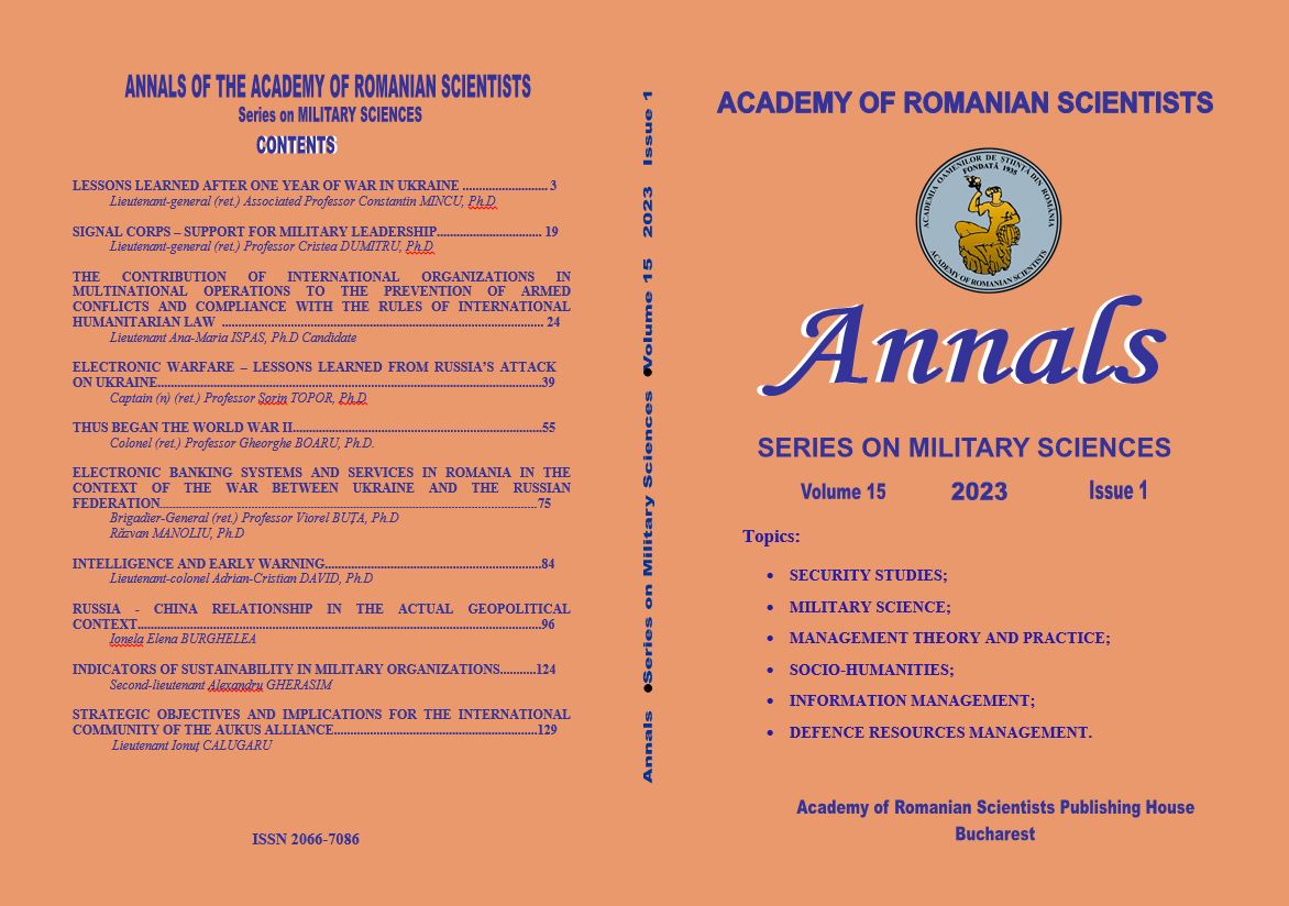 THE CONTRIBUTION OF INTERNATIONAL ORGANIZATIONS IN MULTINATIONAL OPERATIONS TO THE PREVENTION OF ARMED CONFLICTS AND COMPLIANCE WITH THE RULES OF INTERNATIONAL HUMANITARIAN LAW