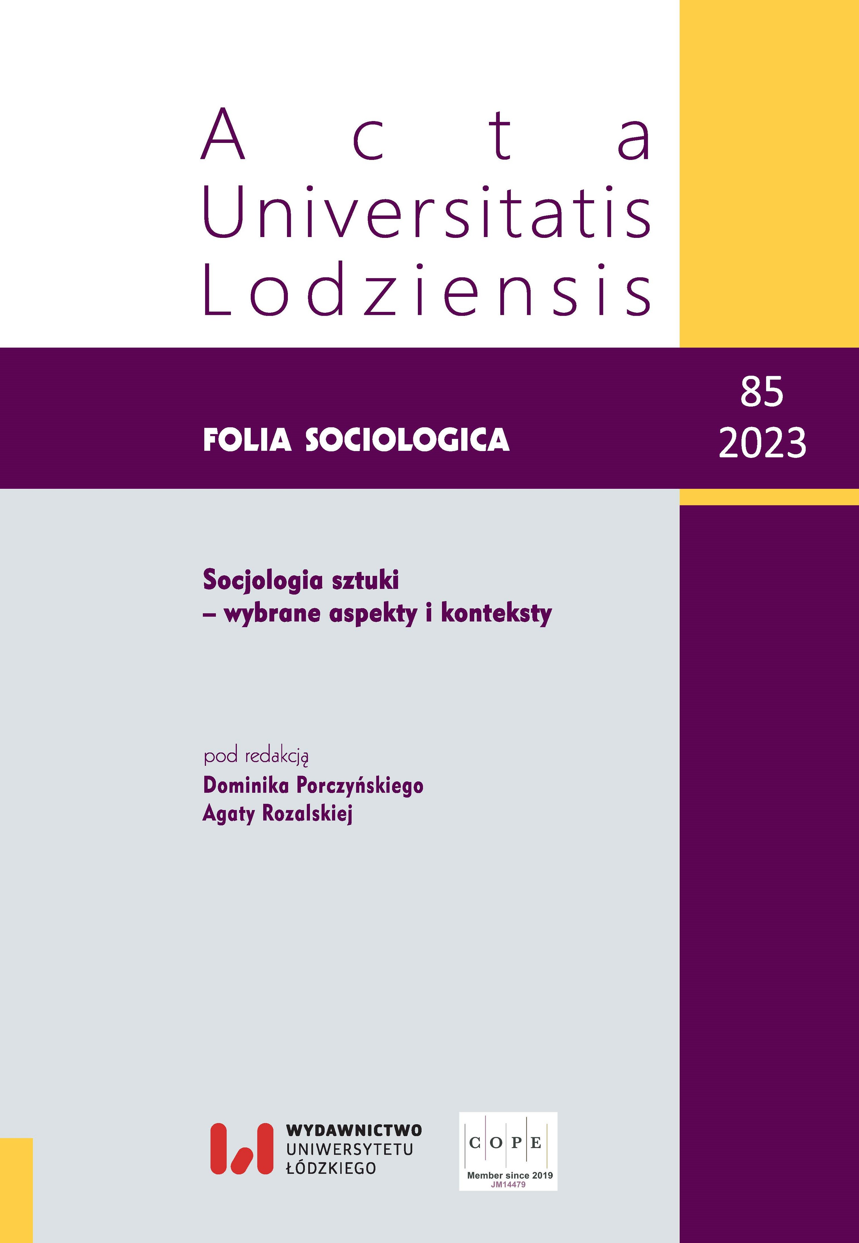 Lonely, isolated, self-excluded? What is the reason for the absence of male seniors in cultural institutions? Cover Image