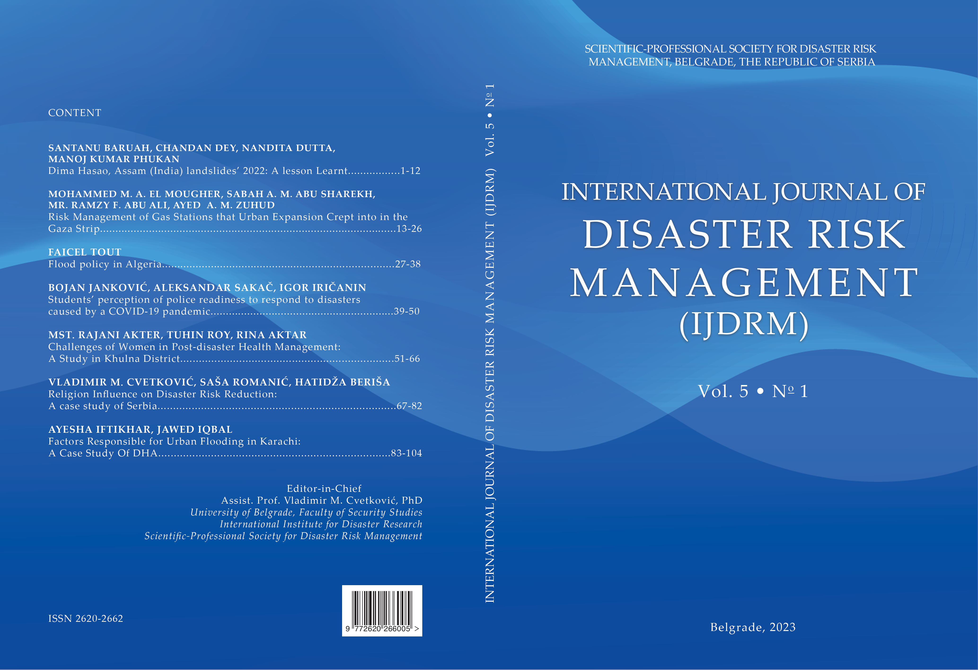 Religion Influence on Disaster Risk Reduction: A case study of Serbia Cover Image