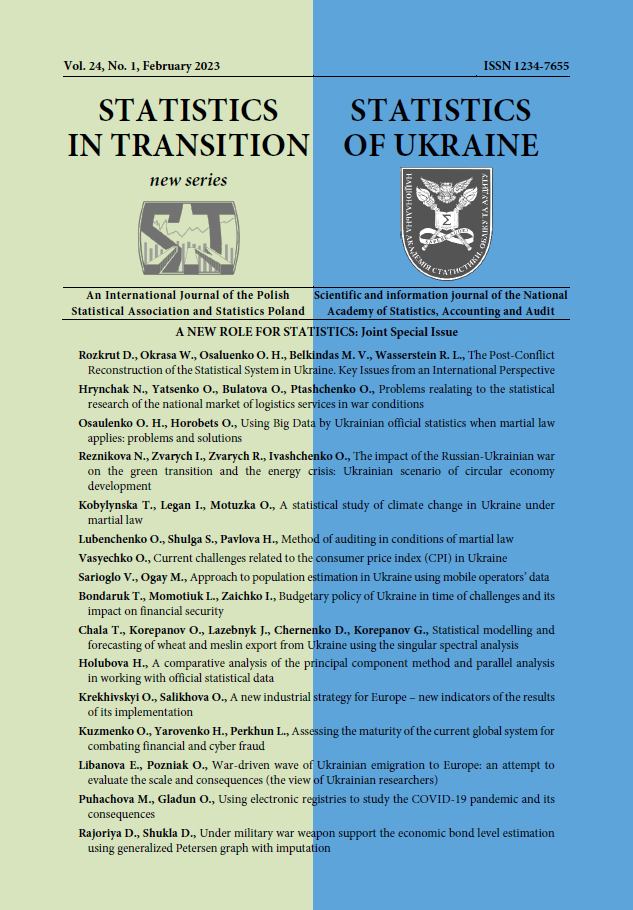 The Post-Conflict Reconstruction of the Statistical System in Ukraine. Key Issues from an International Perspective