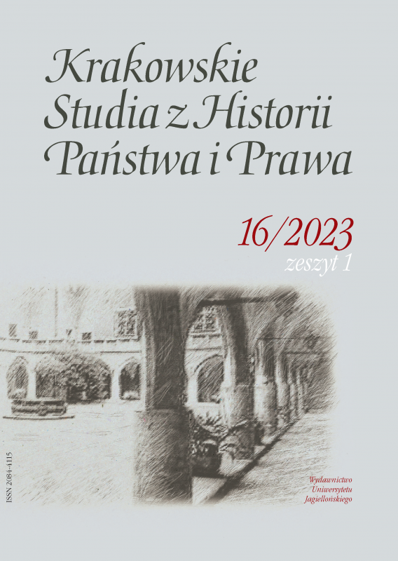 Jan Kanty Rzesiński – Scholar of 19th Century Cracovian Roman Law and Legal History (Part I) Cover Image