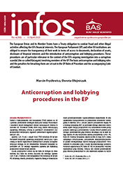 Anticorruption and lobbying procedures in the EP Cover Image