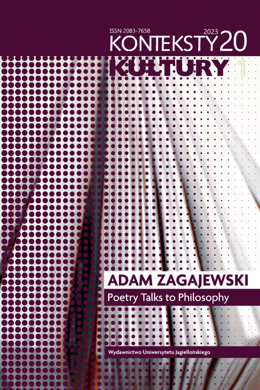 “Poetry alerting us to our propensity to repeat errors of the past”. Michael Chapman and Phil van Schalkwyk in conversation with Karina Jarzyńska on Adam Zagajewski, Poland and South Africa Cover Image
